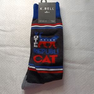 Fun socks to wear for election day vote republican by k. Bell